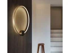 Lámpara De Pared Toolight Led App1388-Cw 40Cm Brush Gold
