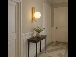 Lámpara De Pared Toolight APP1759-1W White/Gold