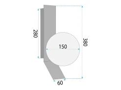 Lámpara De Pared Toolight APP1759-1W White/Gold