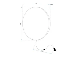 Lámpara De Pared Toolight App1408-W Gold