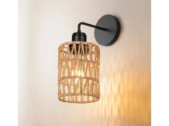Lámpara De Pared Toolight App1623-1W Boho Beige Black