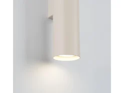 Lámpara de pared Toris desván de acero - 2 fuentes luminosas 4000K - L.6 x A.30 cm - beige