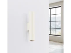 Lámpara de pared Toris desván de acero - 2 fuentes luminosas 3000K - L.6 x A.30 cm - beige