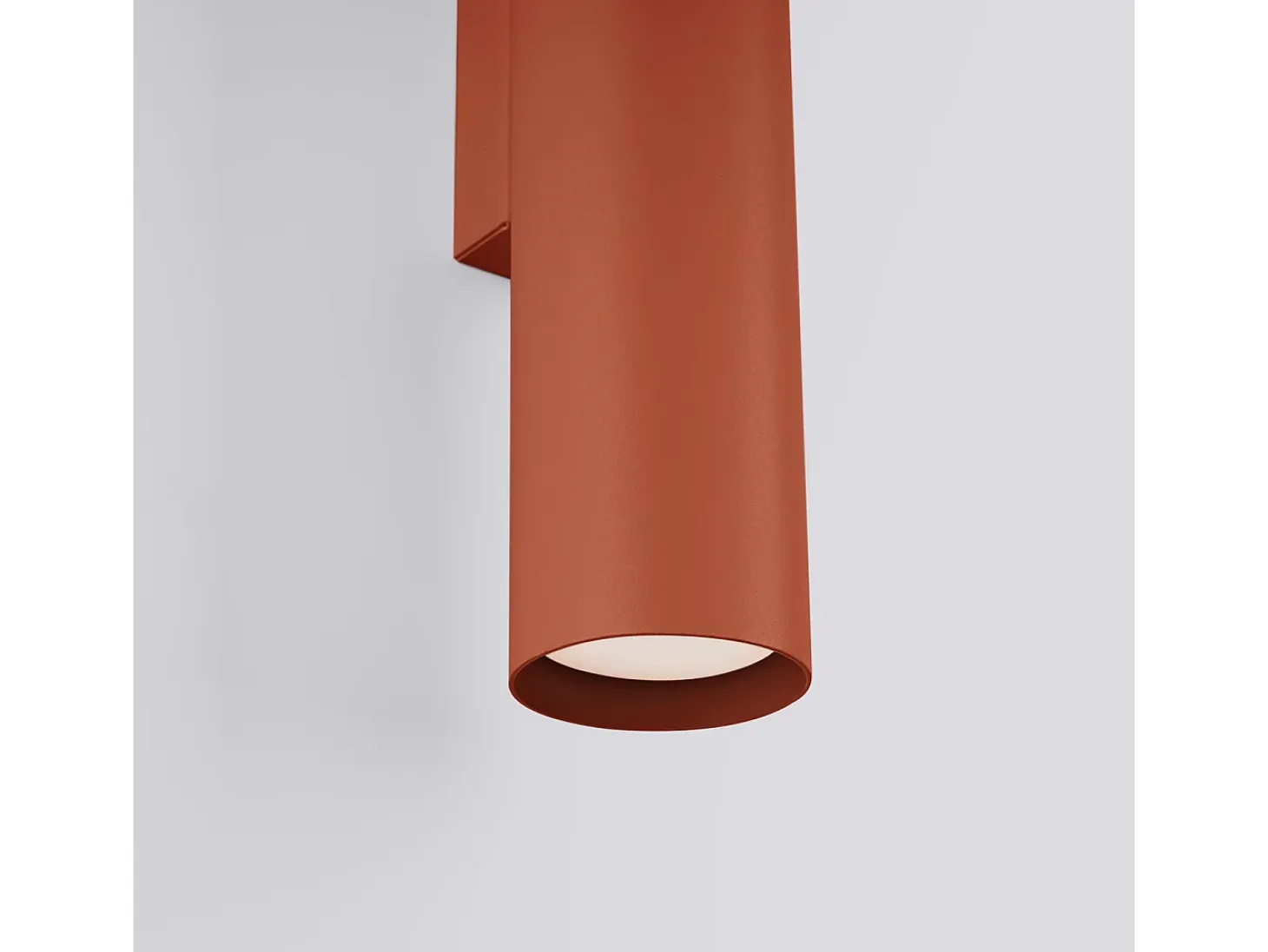 Lámpara de pared Toris desván de acero - 2 fuentes luminosas 3000K - L.6 x A.30 cm - ocre rojo
