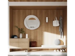 Lámpara de pared Torow minimalista de acero - 2 fuentes luminosas 3000K - L.10 x A.37 cm - blanco