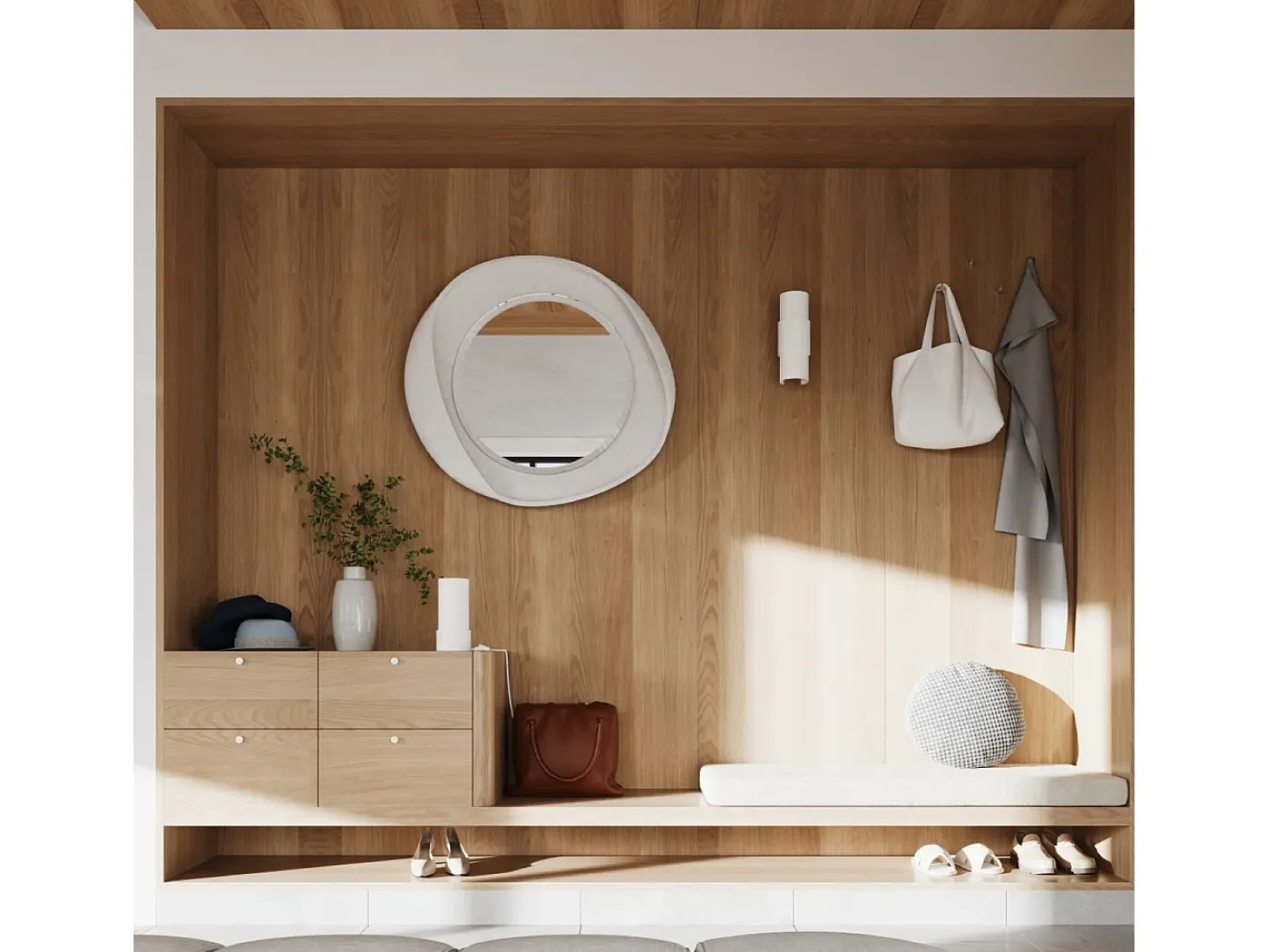 Lámpara de pared Torow minimalista de acero - 2 fuentes luminosas 3000K - L.10 x A.37 cm - blanco