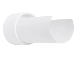 Lámpara de pared Torow minimalista de acero - 1 fuentes luminosas 3000K - L.10 x A.21 cm - blanco