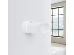 Lámpara de pared Torow minimalista de acero - 1 fuentes luminosas 3000K - L.10 x A.21 cm - blanco