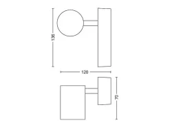 Lámpara de Pared White Ambiance GU10 Hue Adore Blanco