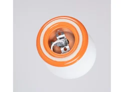 Lámpara de pared Zori minimalista de cerámica/vidrio vidriado - 1 fuentes luminosas - L.12 x A.12 cm - naranja