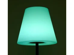 Lámpara de pie Biana Lumit portátil LED RGB con USB + mando blanco Ø34x150 cm