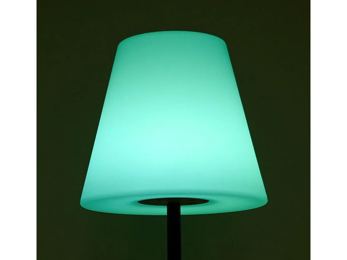 Lámpara de pie Biana Lumit portátil LED RGB con USB + mando blanco Ø34x150 cm