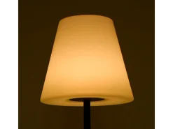 Lámpara de pie Biana Lumit portátil LED RGB con USB + mando blanco Ø34x150 cm