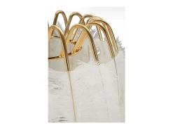 Lámpara de pie con soporte de plumas, Ø46 x 147 cm