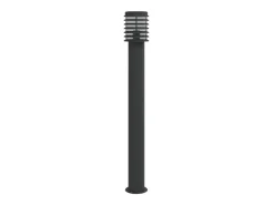 Lámpara de pie de exterior 110 cm acero inoxidable negro 02_0042505