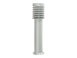 Lámpara de pie de exterior con salida plateada 60 cm acero inoxidable Plata 02_0042533