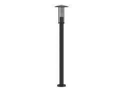 Lámpara de pie de exterior 100 cm acero inoxidable negro 02_0042503