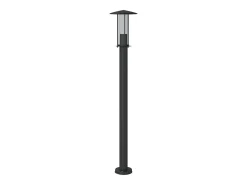 Lámpara de pie de exterior 100 cm acero inoxidable negro 02_0042503