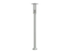 Lámpara de pie de exterior plateada 100 cm acero inoxidable Plata 02_0042514
