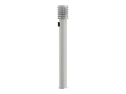 Lámpara de pie de exterior con salida plateada 110 cm acero inoxidable Plata 02_0042532