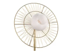Lámpara de pie de metal dorado 156 cm - Bandia