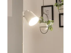 Lámpara de Pie de Metal Ulux Blanco