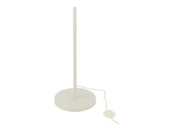 Lámpara de pie de metal y ratán blanco y natural 61x61x154 cm