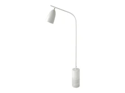 Lámpara de pie de mármol y acero blanco 8036 ANGEL CERDA