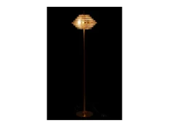 Lámpara de pie de vidrio dorado 154x36x36 cm