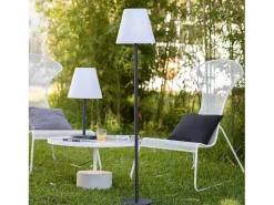 Lámpara de Pie Exterior de Aluminio Maipo Negro