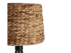 Lámpara de pie Kiomi de alga marina y metal, altura 144 cm