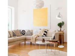 Lámpara de pie Leana Lumit 60W metal blanco Ø19x136 cm