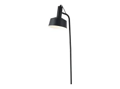Lámpara de pie Leana Lumit 60W metal negro Ø19x136 cm