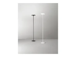 Lámpara de pie LED Balance 25 W, 3000 K, 180 cm de altura, 2376 lm, con interruptor de encendido/apagado y regulador de intensidad, negro - Perenz