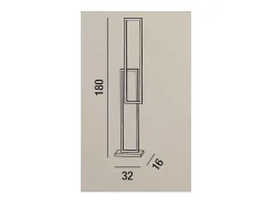 Lámpara de pie LED Cross 6599 B CT PERENZ