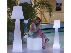 Lámpara de pie led de exterior Lola 110 cm Batería recargable