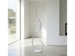 Lámpara de pie LED Flok de Ondaluce 44w 4400lm 3000K h.157cm Regulable Blanco