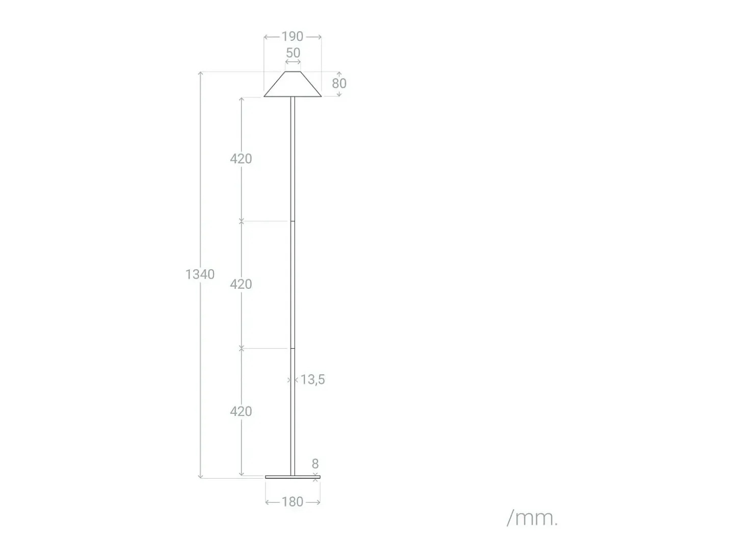 Lámpara de Pie LED Portátil para Exterior con Batería USB Recargable Kivuli Blanco