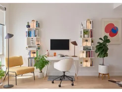 Lámpara de pie LED recargable Zafferano Pina XXL - 6 W, IP65, regulador táctil, cabezal magnético, diseño moderno para interior y exterior - Blanco