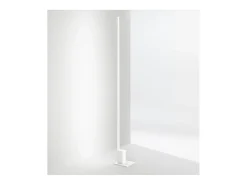 Lámpara de pie LED SYNCRO blanca de metal H.168 cm Perenz