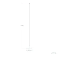 Lámpara de Pie LED 27W Metal Meghri Negro