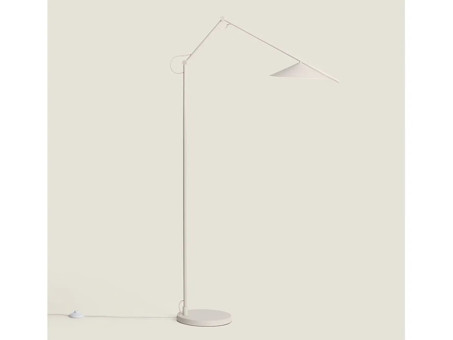 Lámpara de Pie LED 8W Metal Evian Beige