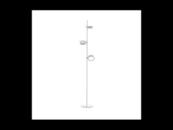 Lámpara de pie LED Zafferano SUPER O White recargable y regulable - 3 módulos de luz