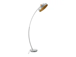 Lámpara de pie luminaria metálica 159 x 75 x 35 cm gris 03_0007318