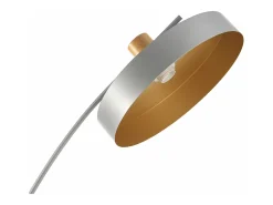 Lámpara de pie luminaria metálica 159 x 75 x 35 cm gris 03_0007318