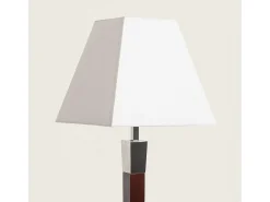 Lámpara de Pie Madera y Metal Lizza Piramis Blanco