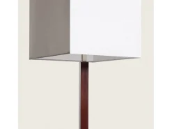 Lámpara de Pie Madera y Metal Lizza Blanco