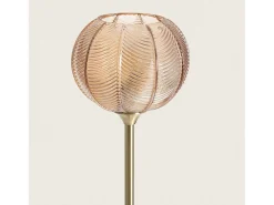 Lámpara de Pie Metal y Cristal Klimt Ámbar