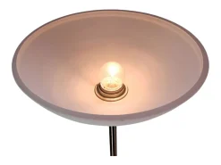 Lámpara de pie Milano Bel Air 40W con brazo orientable plata 178 cm