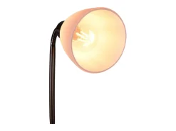 Lámpara de pie Milano Bel Air 40W con brazo orientable plata 178 cm